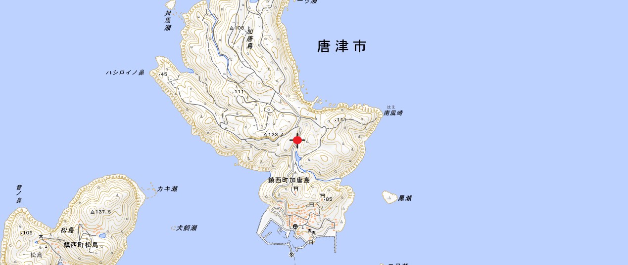 加唐島浄水地図